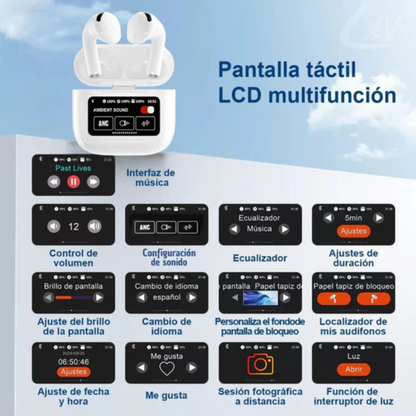 Audifonos Pro Bluetooth Pantalla Tactil