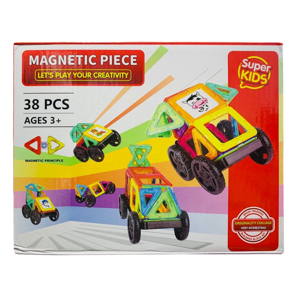 Juego Magnético Bloques Didáctico 38 Pcs